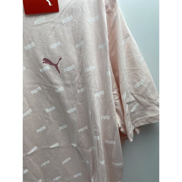 Women's Puma XL Pink and White Logo T-Shirt - Brand New, Stylish and Comfortable - Picture 8 of 10